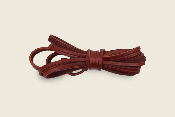 72" American Tanned Steerhide Leather Boot Laces