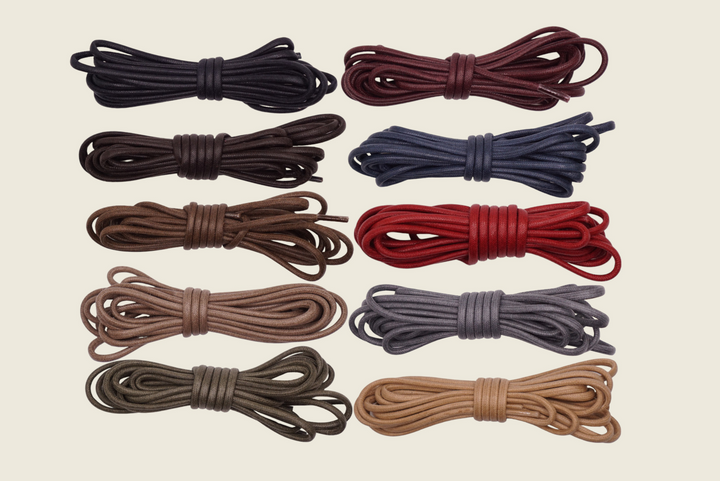 60" Italian Round Waxed Laces