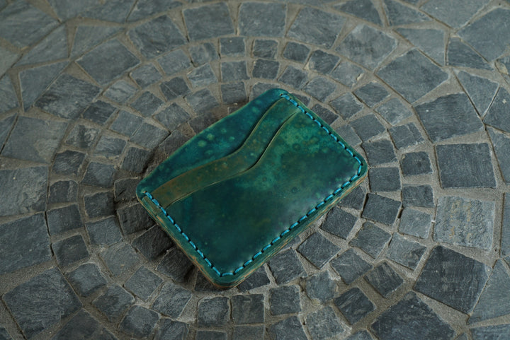 Buckler (4 Slots) - Rocado Seafoam Navy Shell Cordovan