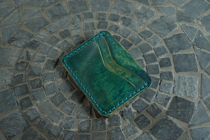 Buckler (4 Slots) - Rocado Seafoam Navy Shell Cordovan