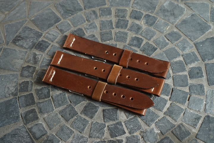 Two Piece Watch Strap (20mm) - Horween Ravello Shell Cordovan