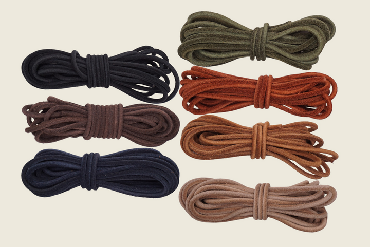 72" Italian Round Cord Leather Laces