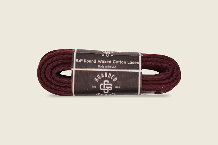 54" Round Braided Cord Waxed Boot Laces