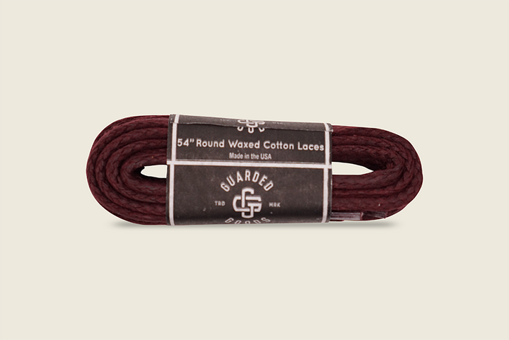 54" Round Braided Cord Waxed Boot Laces