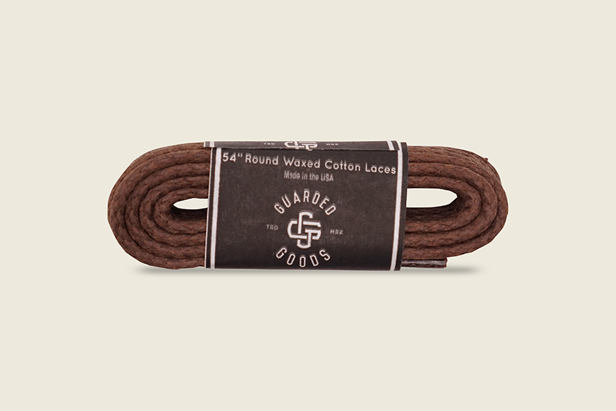 54" Round Braided Cord Waxed Boot Laces