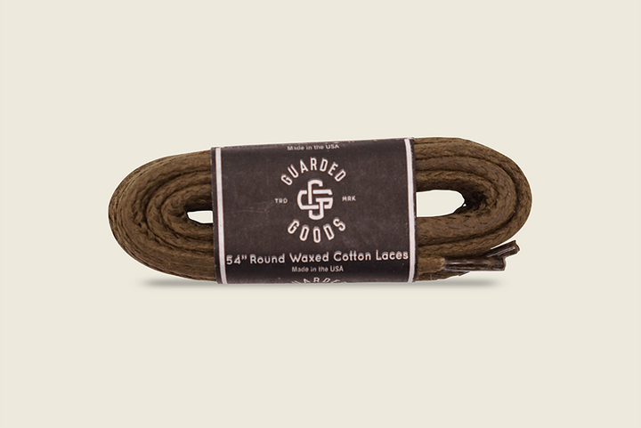 54" Round Braided Cord Waxed Boot Laces