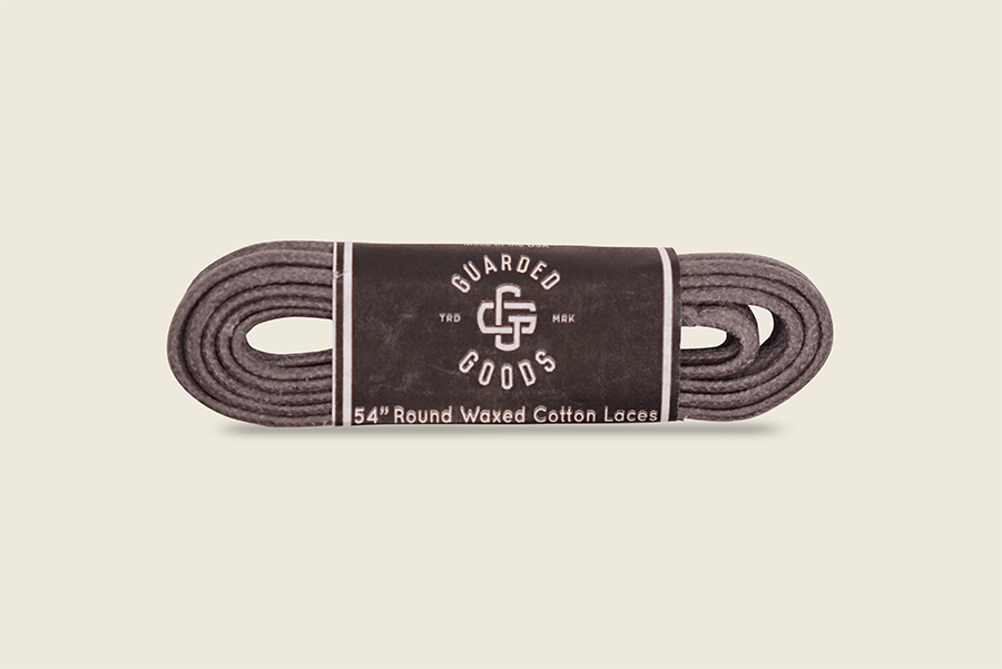 54" Thin Round Cord Waxed Boot Laces