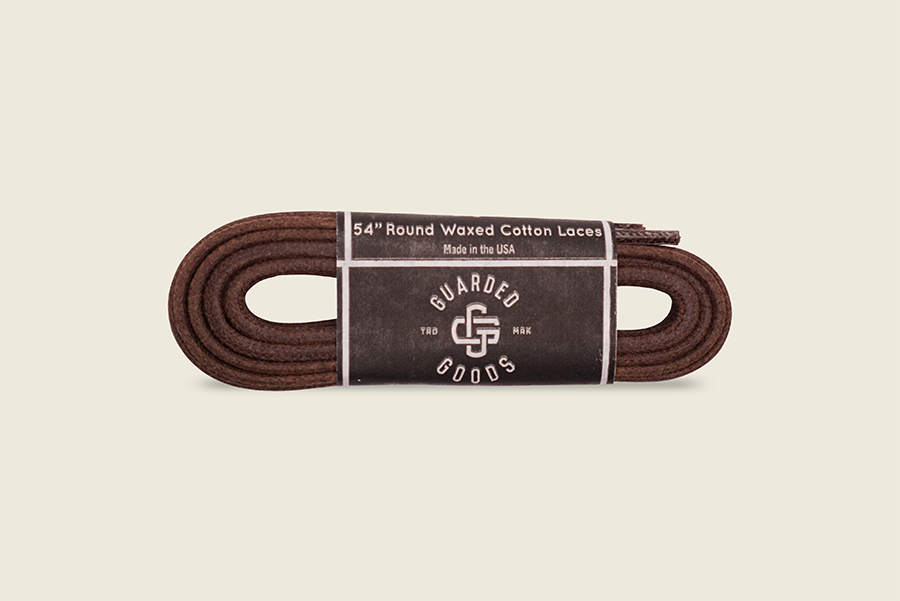 54" Thin Round Cord Waxed Boot Laces