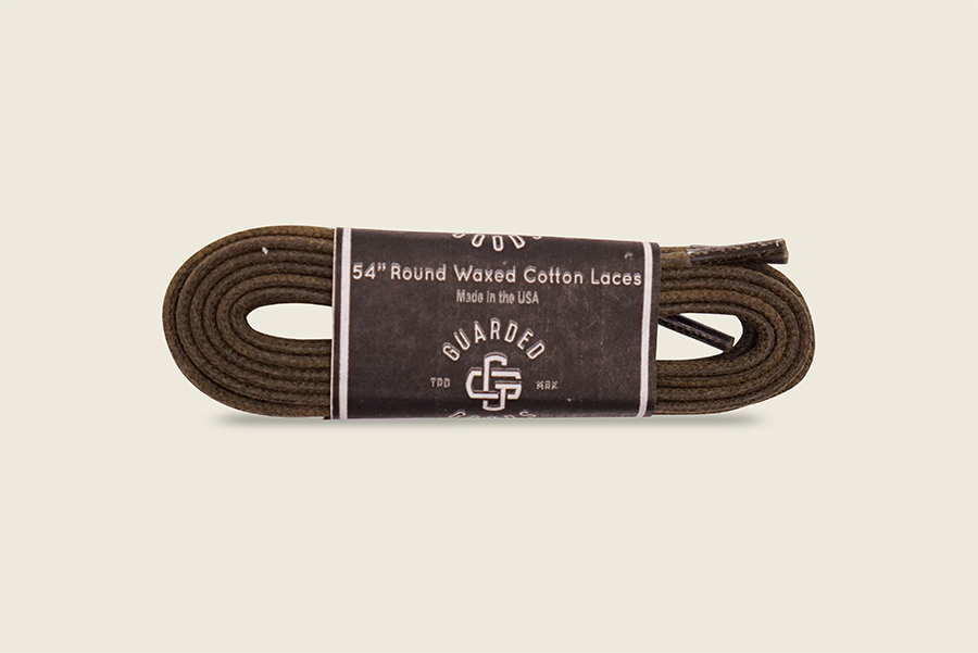 54" Thin Round Cord Waxed Boot Laces