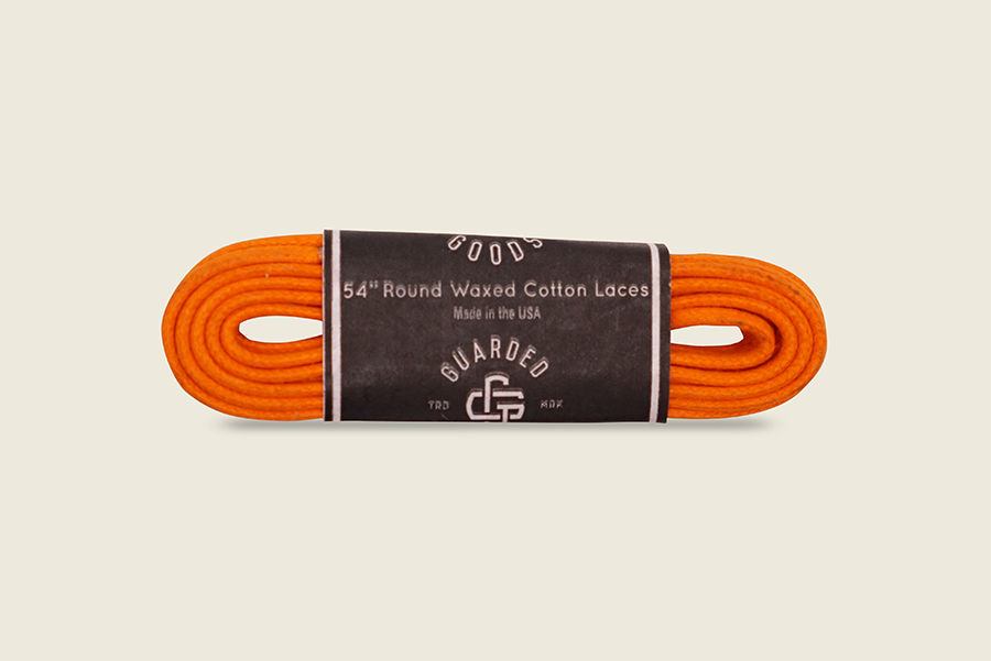 54" Thin Round Cord Waxed Boot Laces