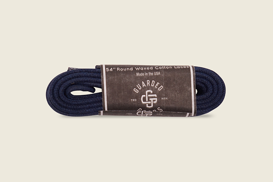 54" Thin Round Cord Waxed Boot Laces