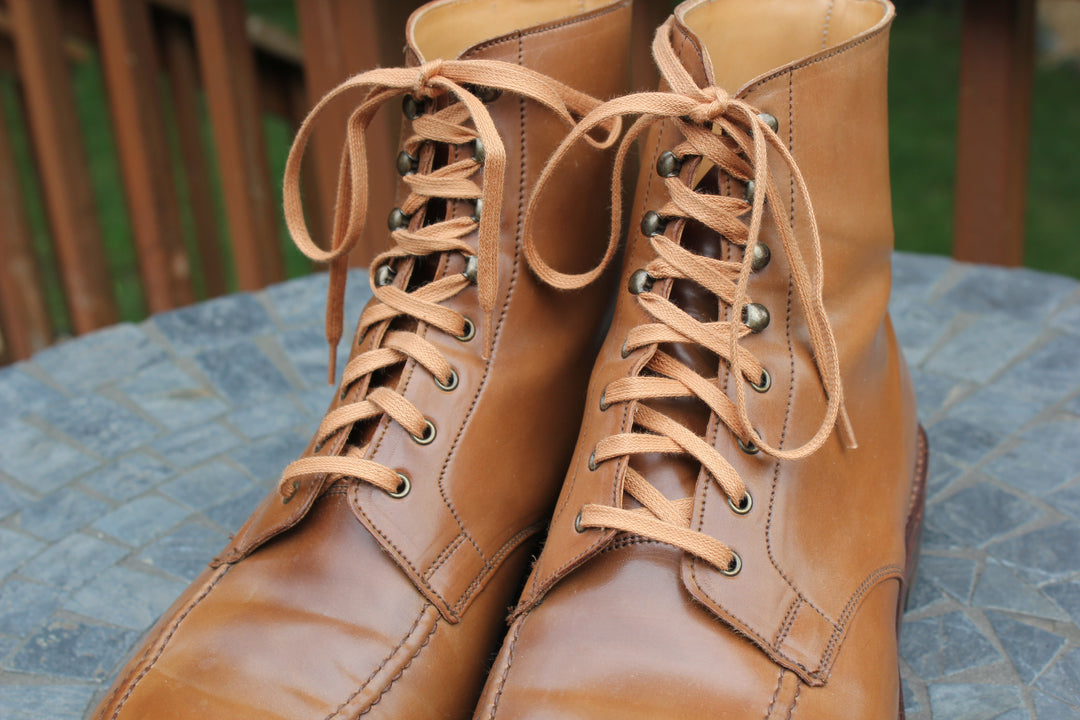 54 Skinny Flat Semi Waxed Boot Laces Guarded Goods