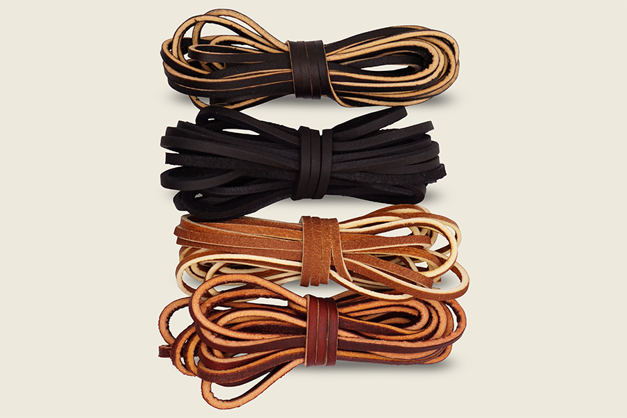 1 PCS of 1/8 Rawhide Leather Shoelaces Shoe Boot Laces Shoestrings Cord  (brown, 160cm) 