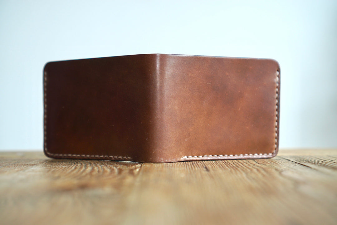 Bulwark Bifold - Horween Bourbon and Color 8 Shell Cordovan